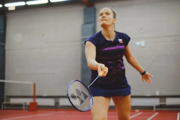 badminton player action